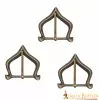 Juego De 3 Hebillas Medievales Antiguas De Latón Para Cinturón Accesorio Funcional Para Cinturón -Armadura Ventas 25951 3 pcs 2 rotated 1
