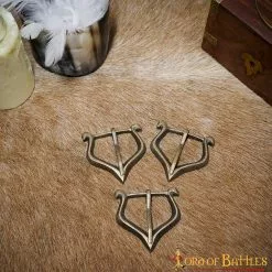 Juego De 3 Hebillas Medievales Antiguas De Latón Para Cinturón Accesorio Funcional Para Cinturón -Armadura Ventas 25951 3 pcs 7