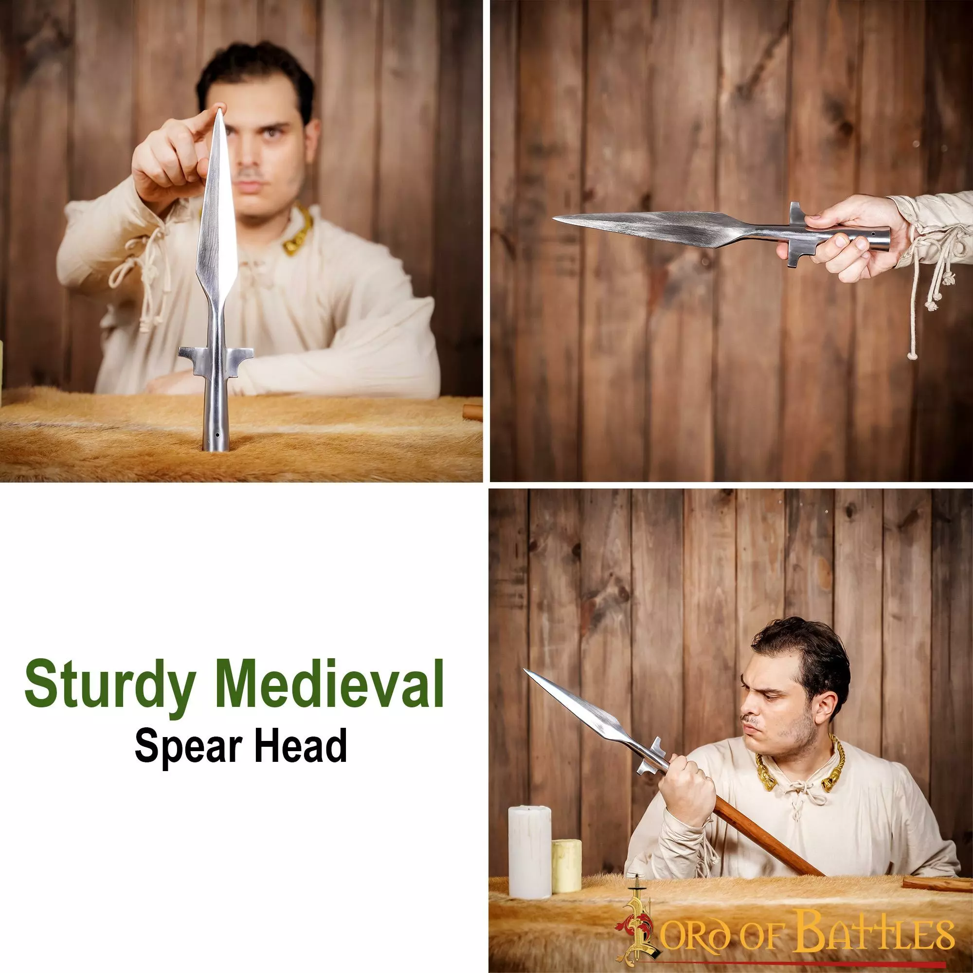 Punta De Lanza Alada Forjada A Mano En Resistente Acero Al Carbono 7 Punta De Lanza Alada Forjada A Mano En Resistente Acero Al Carbono - Imagen 5