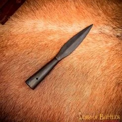 Punta De Lanza Medieval Negra Forjada A Mano En Acero Al Carbono -Armadura Ventas 25957 4