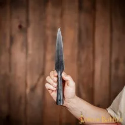 Punta De Lanza Medieval Negra Forjada A Mano En Acero Al Carbono -Armadura Ventas 25958 4