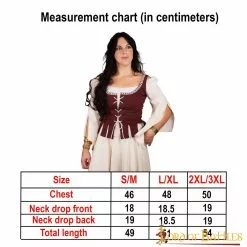 Corpiño De Algodón "Adalyn" Doncella Medieval 10 Corpiño De Algodón "Adalyn" Doncella Medieval -Armadura Ventas 25962 3 1