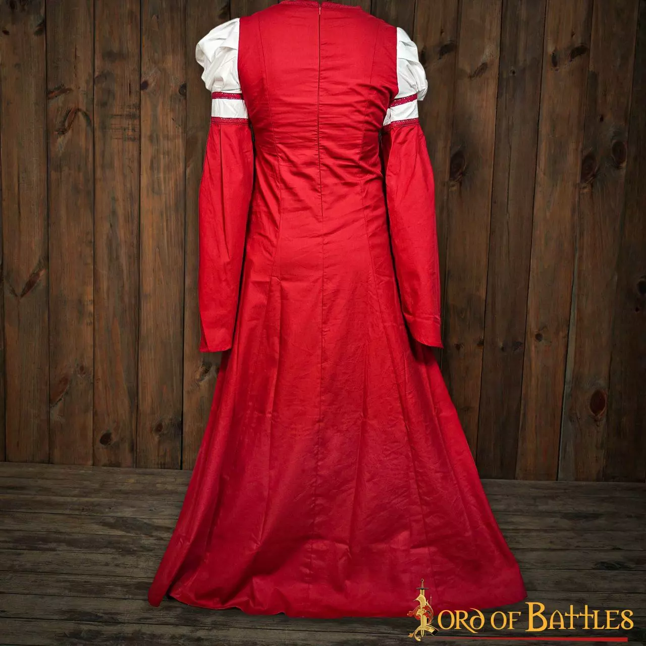 Vestido De Algodón "Isabella" Damisela / Doncella Medieval 6 Vestido De Algodón "Isabella" Damisela / Doncella Medieval - Imagen 4