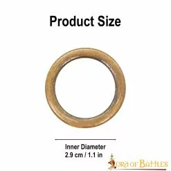 Hebilla Anillo Latón Antiguo Lazo Cinturón Accesorio Funcional Juego De 5 Piezas -Armadura Ventas 25985 5pcs 3