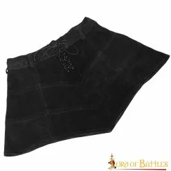 Falda Gótica De Piel De Ante Con Cuerdas LARP Y Traje De Fantasía -Armadura Ventas 26024BKfalda 0003 Group 2 copy 1