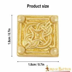 Set De 5 Adornos Medievales Vikingos De Latón Macizo -Armadura Ventas 26044 5pcs 2