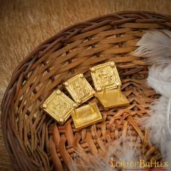 Set De 5 Adornos Medievales Vikingos De Latón Macizo -Armadura Ventas 26044 5pcs 4