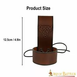 Funda De Piel Auténtica Con Nudos Celtas En Relieve 11 Funda De Piel Auténtica Con Nudos Celtas En Relieve -Armadura Ventas 26067BR 3