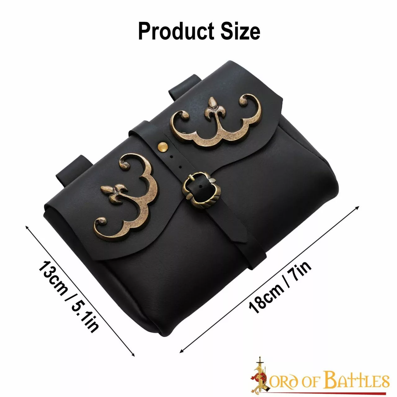 Riñonera Medieval De Cuero Hecha A Mano 5 Riñonera Medieval De Cuero Hecha A Mano - Imagen 3