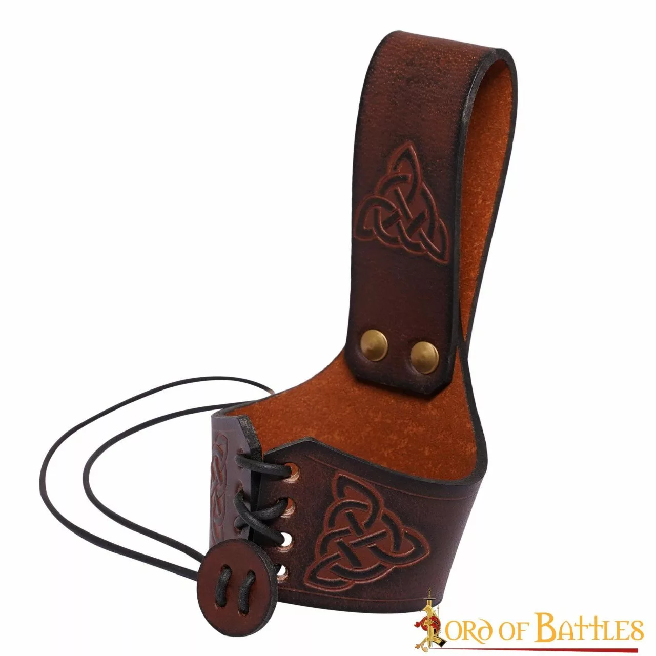 Soporte De Cuerno Artesanal Con Diseño De Nudo Celta En Relieve 4 Soporte De Cuerno Artesanal Con Diseño De Nudo Celta En Relieve - Imagen 2