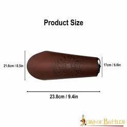 Brazales De Piel Auténtica De Dragón Nórdico -Armadura Ventas 26090BR 3