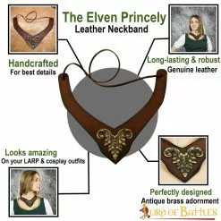 Accesorio De Cuero Principesco Con Montura De Latón Antiguo -Armadura Ventas 26091BR pattern1