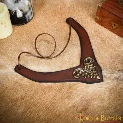 Accesorio De Cuero Principesco Con Montura De Latón Antiguo -Armadura Ventas 26091BR 9