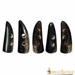 Juego De 5 Tobilleras Medievales De Cuerno Auténtico