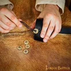 Juego De 5 Botones De Cuerno Auténtico Con Motivos Geométricos -Armadura Ventas 26142 5pcs 3