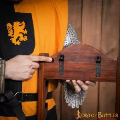 Soporte Para Hachas Y Espadas De Madera Auténtica De Ocho Niveles Hecho A Mano -Armadura Ventas 26154 5