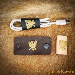 Fundas De Cuero Auténtico Para Cables -Armadura Ventas 26156 3pcs 6