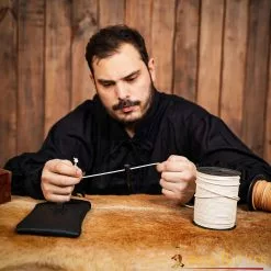 Rollo De Cordón De Cuero Blanco -Armadura Ventas 26168W 3