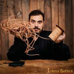 Rollo De Cordón De Cuero Natural De 50 Metros -Armadura Ventas 26169N 4