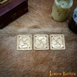 Set De 3 Adornos Florales Romanos Para Cinturón