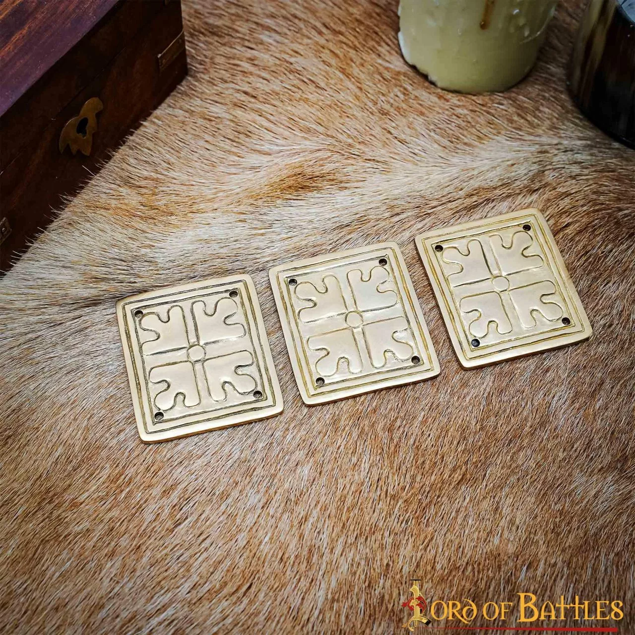 Decoración Romana De Latón Puro Con Motivos Florales 3 Decoración Romana De Latón Puro Con Motivos Florales