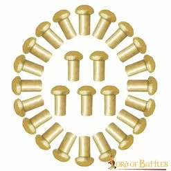 Juego De 25 Remaches De Cabeza De Seta De Latón Puro -Armadura Ventas 26181 25Pcs 1