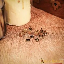 Botones Tich En Latón Antiguo Y Natural