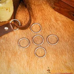 Juego De 5 Anillos De Acero Niquelado De 1 Pulgada -Armadura Ventas 26192 5pcs 2