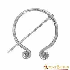 Broche Medieval De Acero Inoxidable Penannular Capa Fíbula