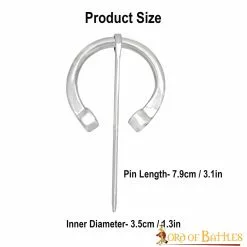 Peroné Medieval De Acero Inoxidable Con Extremos Enrollados -Armadura Ventas 26235SS 3