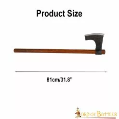 Hacha Vikinga Barbuda Con Cabeza De Acero Al Carbono Forjada A Mano 10 Hacha Vikinga Barbuda Con Cabeza De Acero Al Carbono Forjada A Mano -Armadura Ventas 3 100