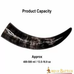 El Cuerno Para Beber Caballito De Mar Hecho A Mano Con Auténtico Cuerno De Buey -Armadura Ventas 3 11 1