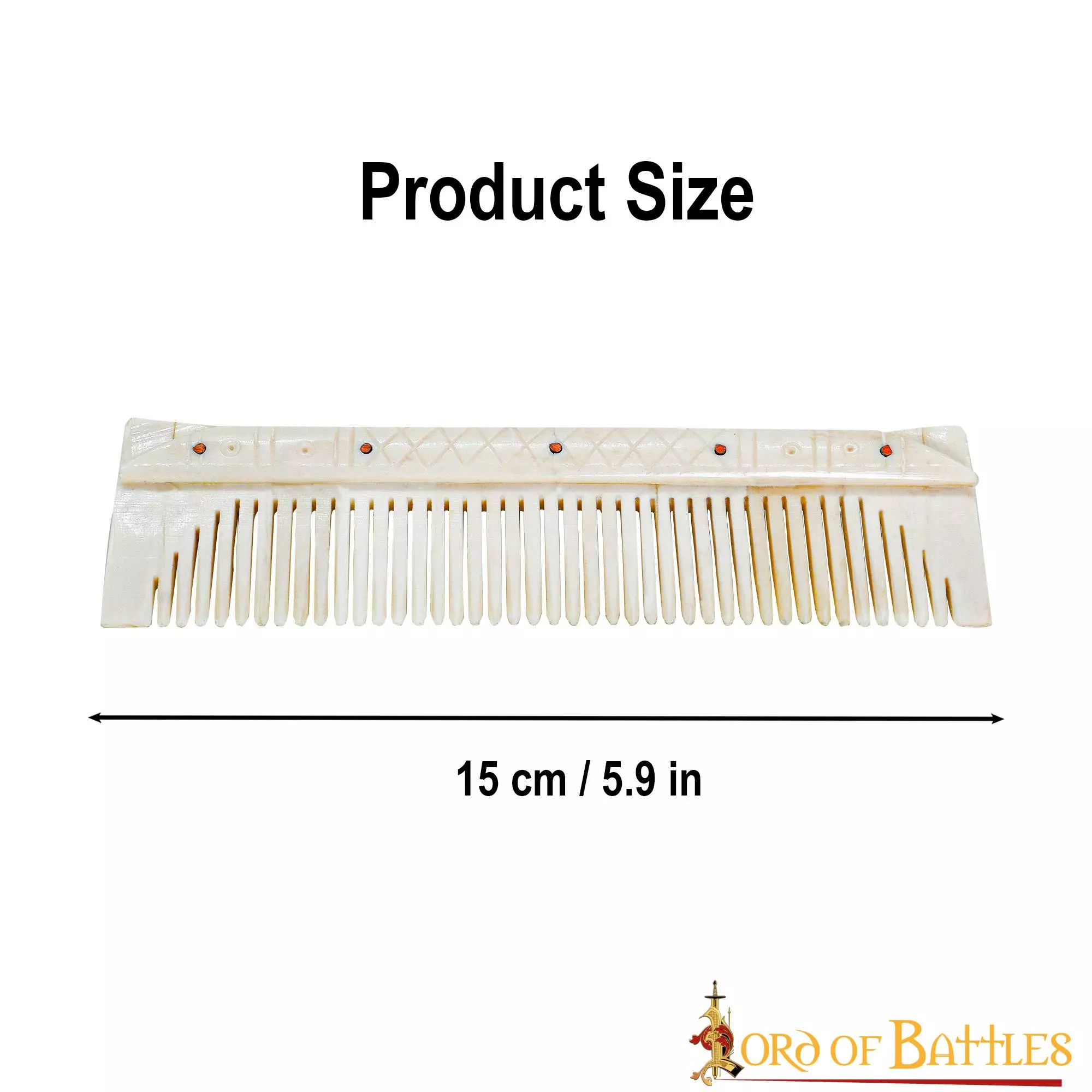 Peine Medieval De Hueso Auténtico Accesorio Artesanal De Hueso Auténtico 5 Peine Medieval De Hueso Auténtico Accesorio Artesanal De Hueso Auténtico - Imagen 3