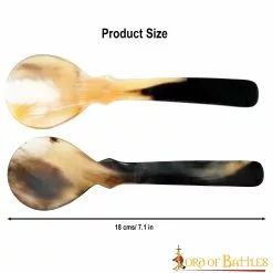 Cuchara Medieval Vikinga De Cuerno Auténtico Juego De 2 Accesorios Funcionales De Cuerno 10 Cuchara Medieval Vikinga De Cuerno Auténtico Juego De 2 Accesorios Funcionales De Cuerno -Armadura Ventas 3 120