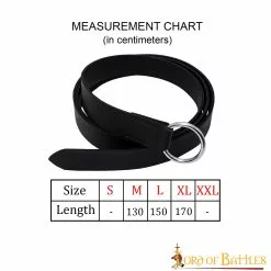 Cinturón Medieval De Cuero Con Hebilla De Acero Brillante 10 Cinturón Medieval De Cuero Con Hebilla De Acero Brillante -Armadura Ventas 3 125