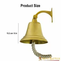 Campana De Barco Medieval Hecha A Mano De Latón Macizo Puro Accesorio Funcional 10 Campana De Barco Medieval Hecha A Mano De Latón Macizo Puro Accesorio Funcional -Armadura Ventas 3 127 1