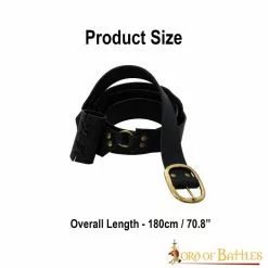 Cinturón Medieval De Cuero Auténtico Con Colgador Para Espada -Armadura Ventas 3 127