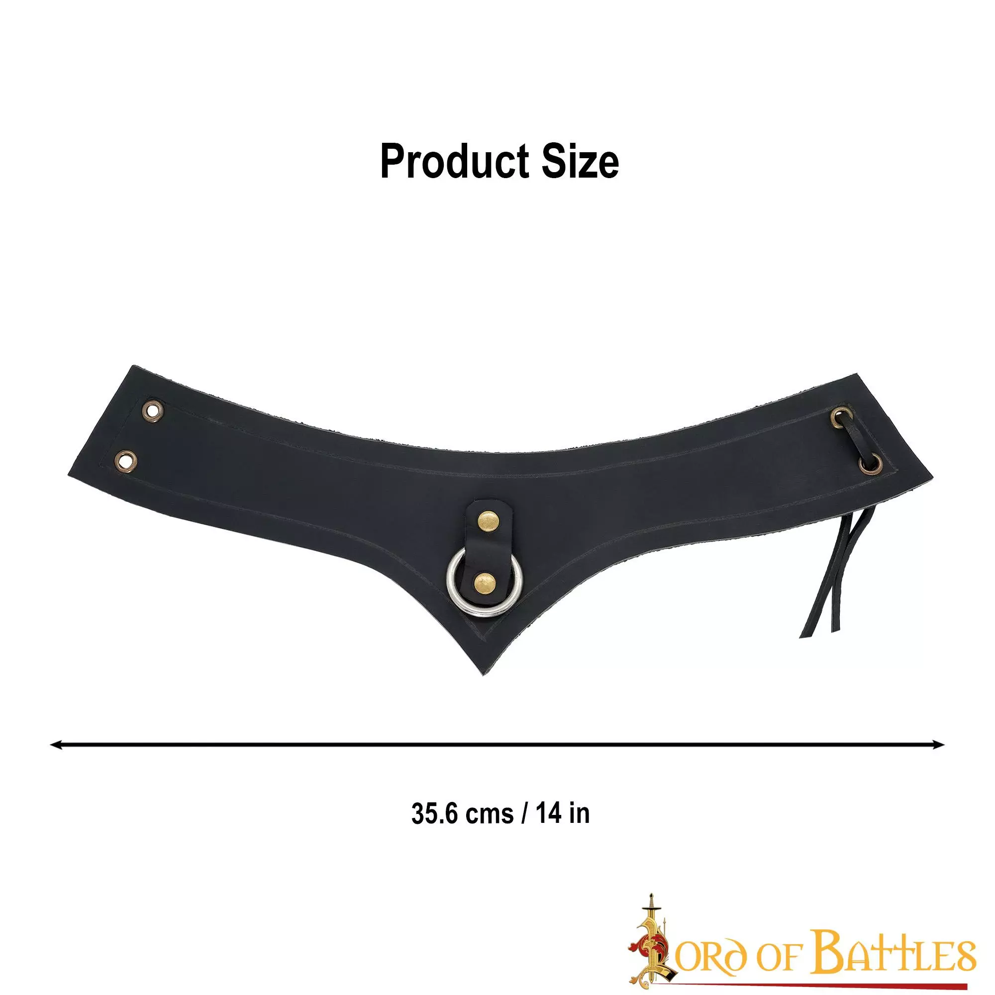 Accesorio Medieval De Cuero Auténtico Con Anilla De Acero 5 Accesorio Medieval De Cuero Auténtico Con Anilla De Acero - Imagen 3