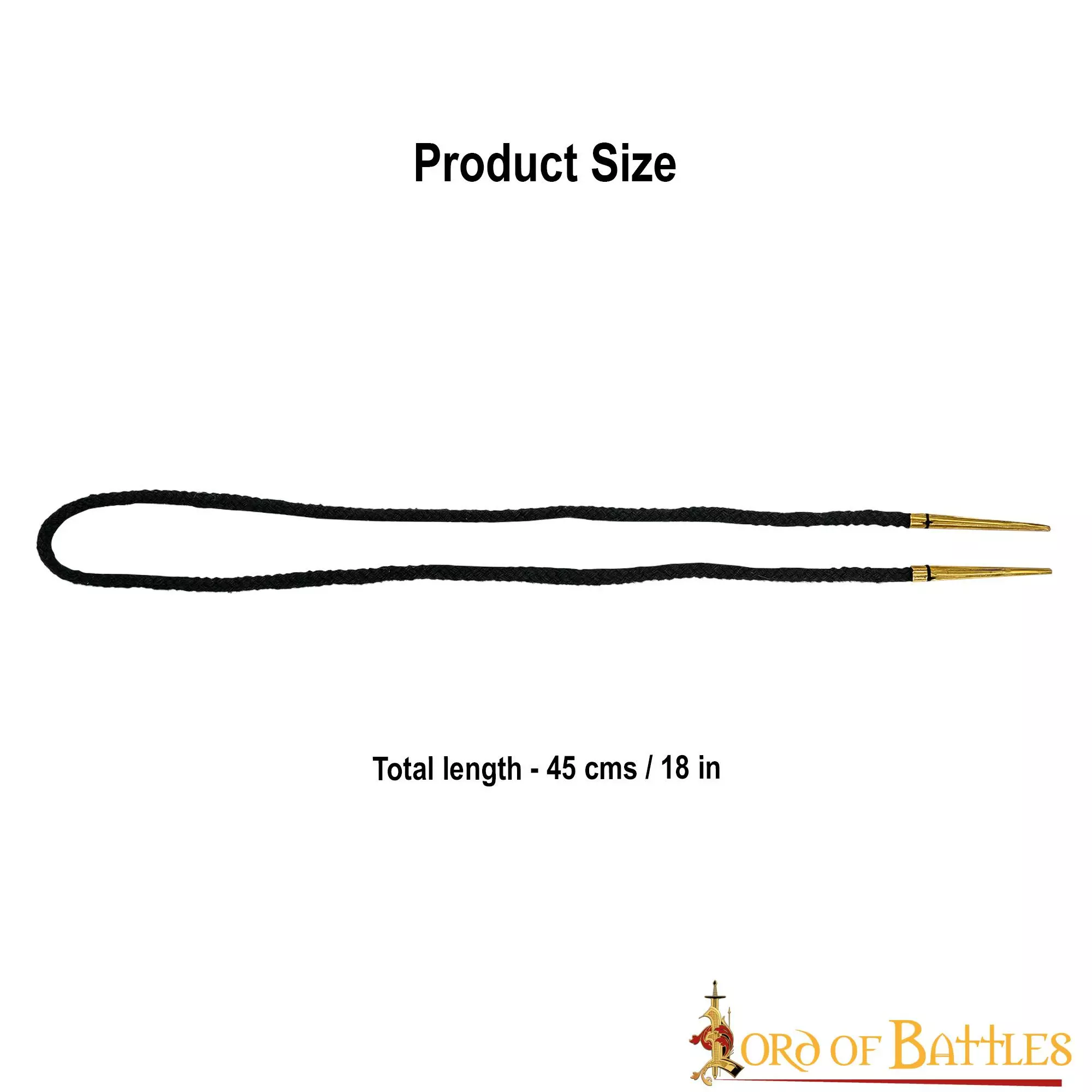 Aiglets De Latón Puro Con Cuerdas De Algodón Negro 5 Aiglets De Latón Puro Con Cuerdas De Algodón Negro - Imagen 3