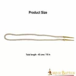 Aiglets De Latón Puro Con Cordones De Algodón Crudo -Armadura Ventas 3 143