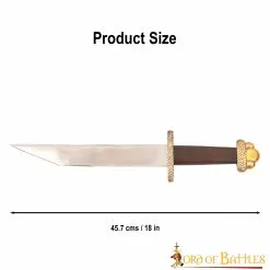 Daga Vikinga Seax Con Vaina De Cuero 10 Daga Vikinga Seax Con Vaina De Cuero -Armadura Ventas 3 146