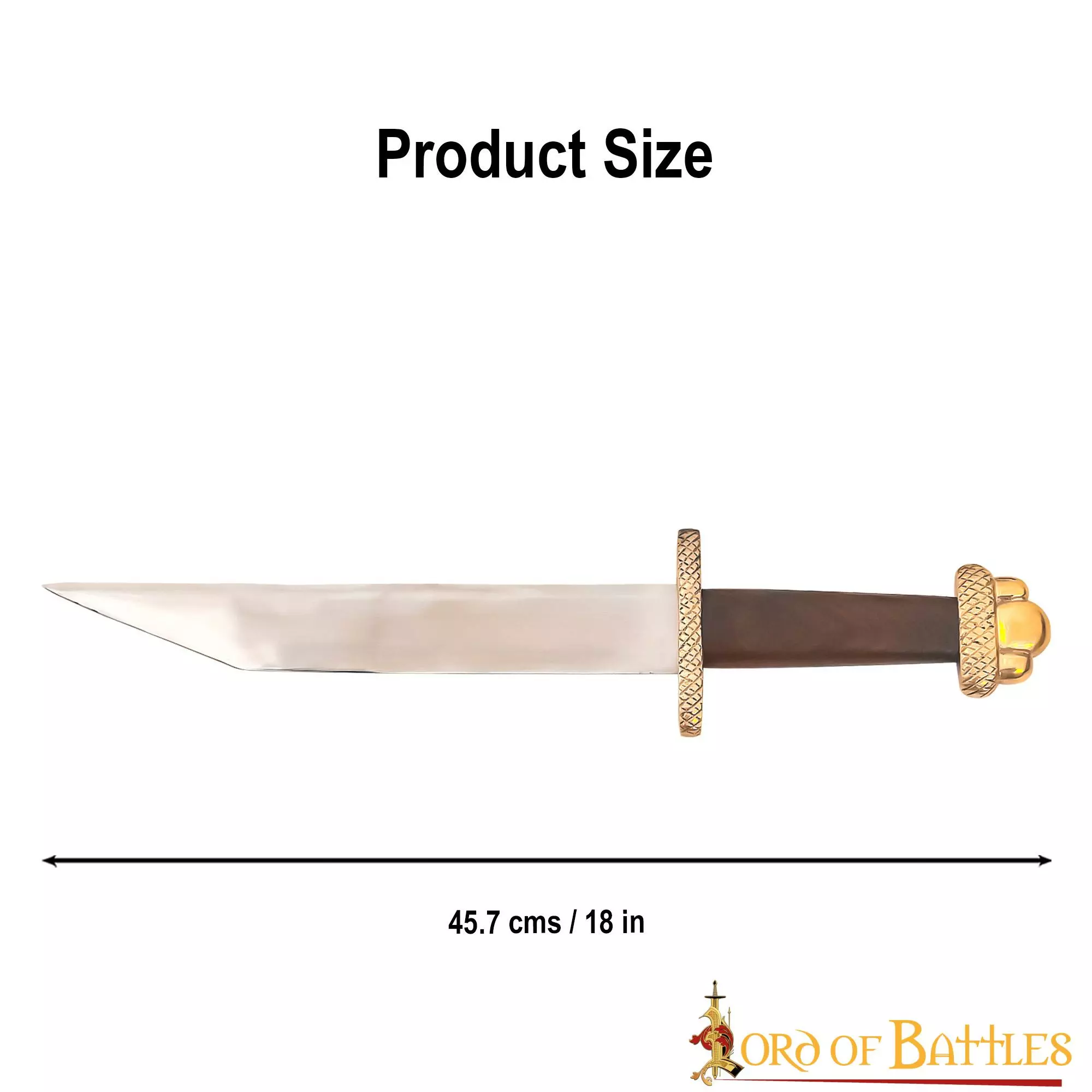 Daga Vikinga Seax Con Vaina De Cuero 5 Daga Vikinga Seax Con Vaina De Cuero - Imagen 3