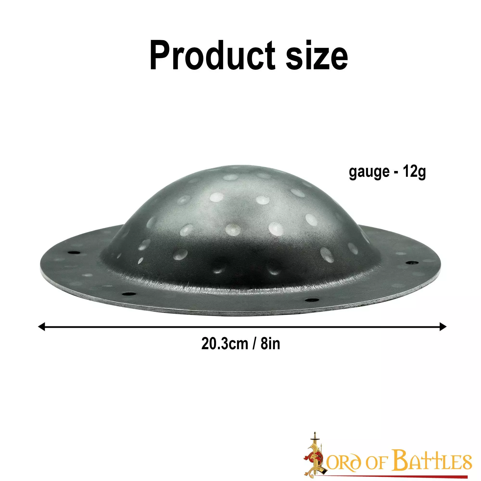 Umbo Rústico De Acero Funcional Para Escudos Vikingos O Celtas 5 Umbo Rústico De Acero Funcional Para Escudos Vikingos O Celtas - Imagen 3