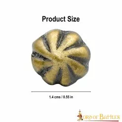 Botones Clásicos De Flor De Latón Antiguos De La Baja Edad Media Accesorio Para Ropa -Armadura Ventas 3 150