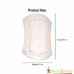 Hebilla Medieval Rectangular Escudo De Acero Funcional -Armadura Ventas 3 154