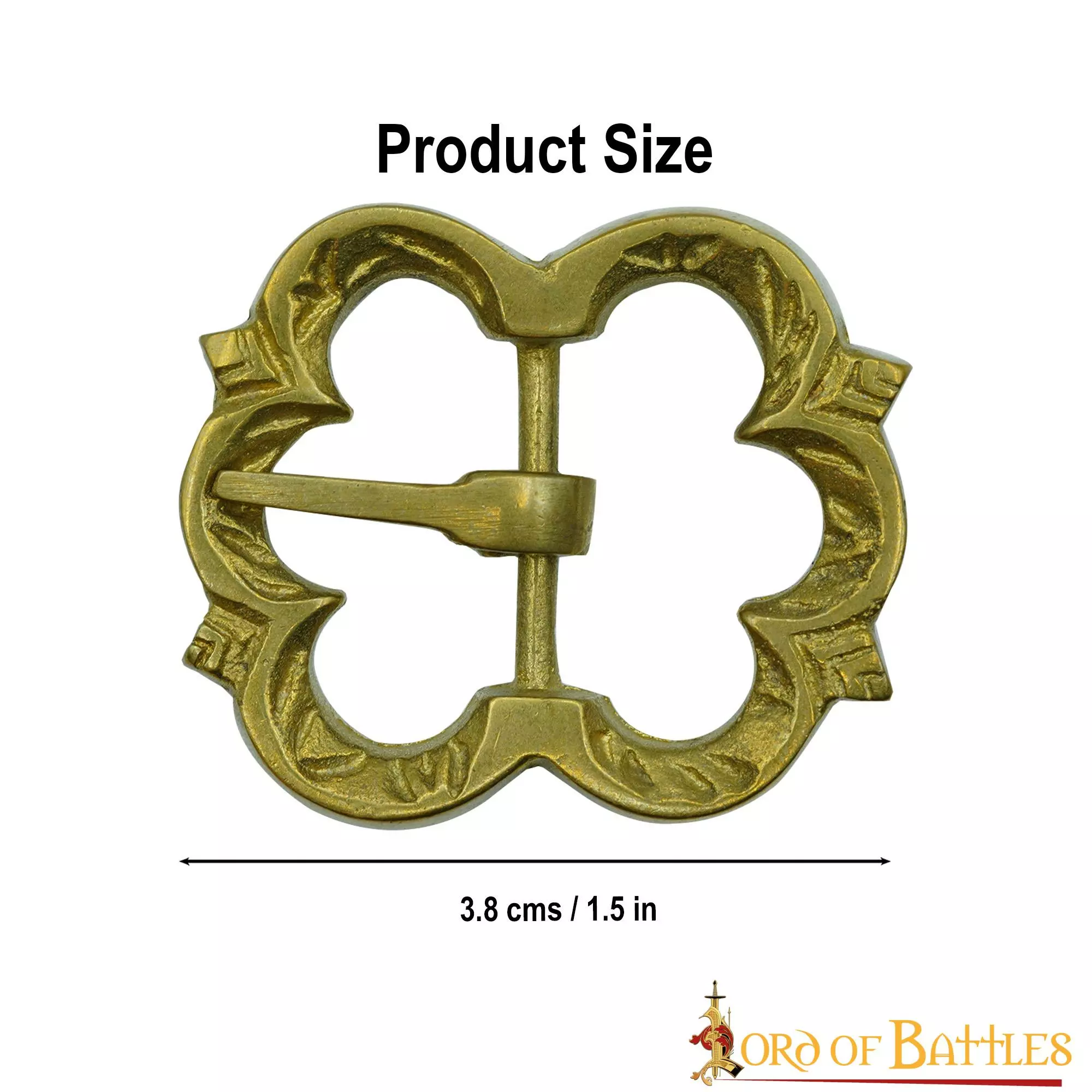 Hebilla Medieval De Latón Para Cinturón Juego De 5 Accesorios Totalmente Funcionales 5 Hebilla Medieval De Latón Para Cinturón Juego De 5 Accesorios Totalmente Funcionales - Imagen 3