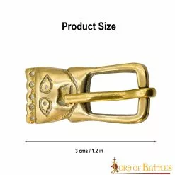 Hebilla Sajona Histórica De Latón Macizo Puro Accesorio Funcional Para Cinturón 10 Hebilla Sajona Histórica De Latón Macizo Puro Accesorio Funcional Para Cinturón -Armadura Ventas 3 163