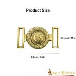 Hebilla De Latón Para Cinturón De Oficiales Confederados De La Guerra Civil 10 Hebilla De Latón Para Cinturón De Oficiales Confederados De La Guerra Civil -Armadura Ventas 3 182 1