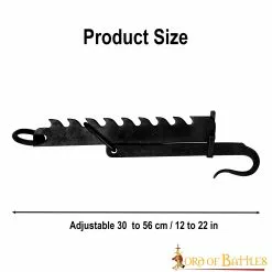 Hervidor Medieval De Hierro Forjado A Mano Sierra De Campamento Funcional -Armadura Ventas 3 198