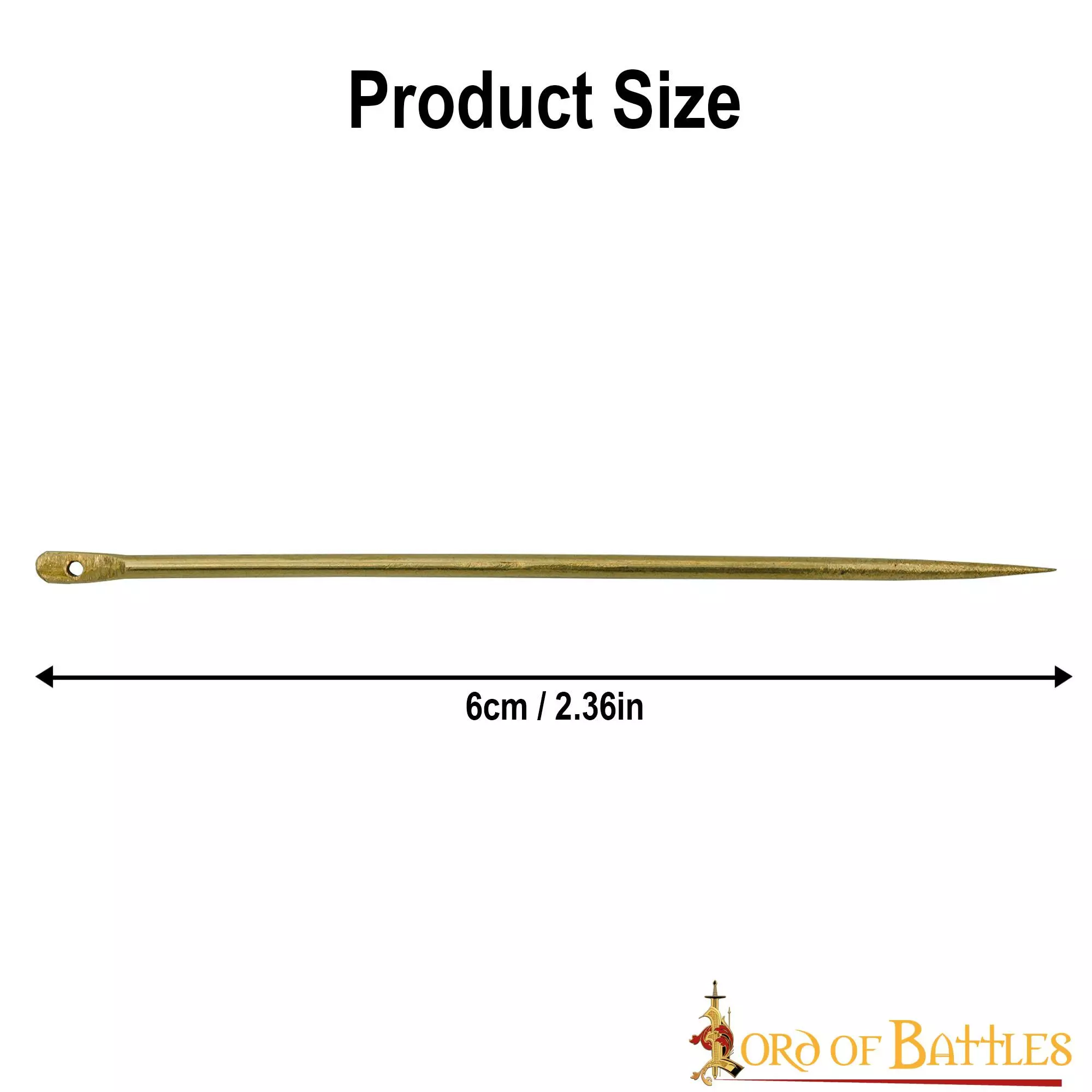 Juego De 6 Accesorios Medievales De Latón Puro Totalmente Funcionales 5 Juego De 6 Accesorios Medievales De Latón Puro Totalmente Funcionales - Imagen 3